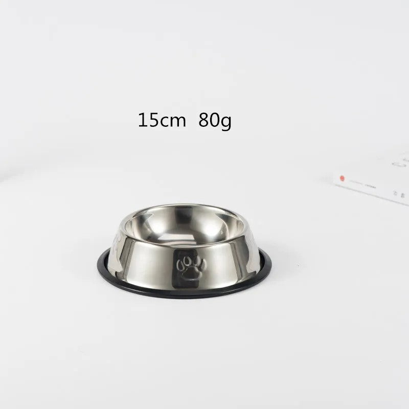 Arvello™ Stainless Steel Dog Bowl – 6 Sizes | Non-Slip Base