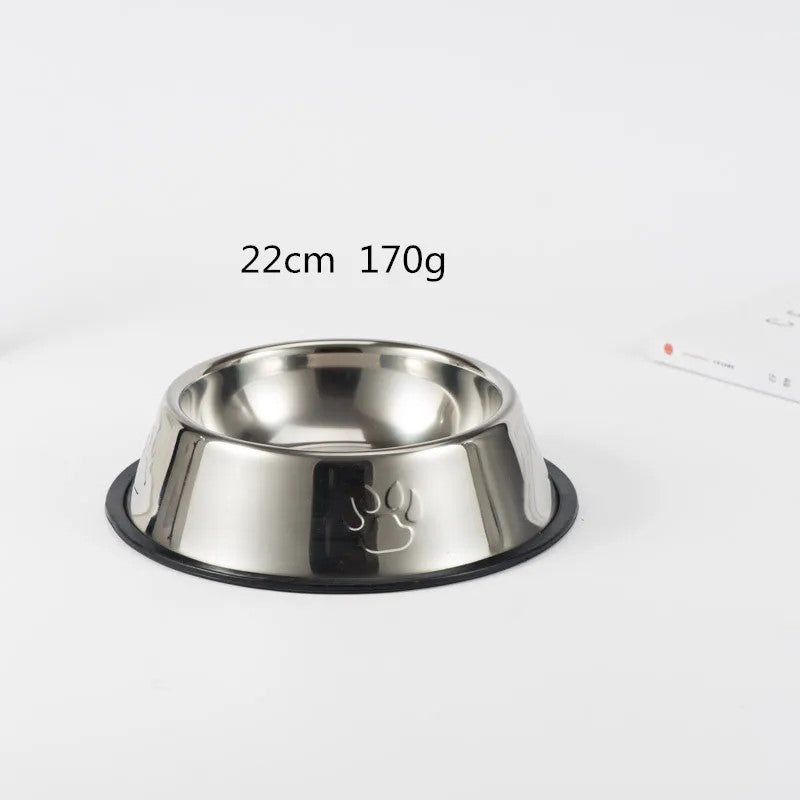 Arvello™ Stainless Steel Dog Bowl – 6 Sizes | Non-Slip Base