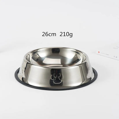 Arvello™ Stainless Steel Dog Bowl – 6 Sizes | Non-Slip Base