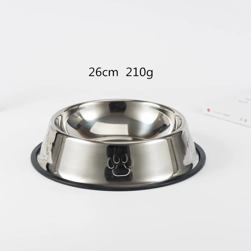 Arvello™ Stainless Steel Dog Bowl – 6 Sizes | Non-Slip Base