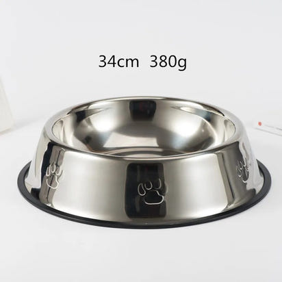 Arvello™ Stainless Steel Dog Bowl – 6 Sizes | Non-Slip Base