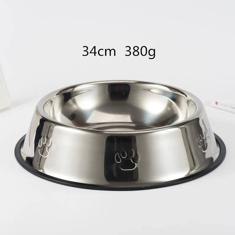 Arvello™ Stainless Steel Dog Bowl – 6 Sizes | Non-Slip Base